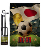 World Cup Japan - Sports Interests Vertical Impressions Decorative Flags HG190128 Made In USA