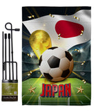 World Cup Japan - Sports Interests Vertical Impressions Decorative Flags HG190128 Made In USA