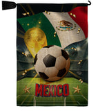 World Cup Mexico - Sports Interests Vertical Impressions Decorative Flags HG190129 Made In USA