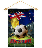 World Cup New Zealand - Sports Interests Vertical Impressions Decorative Flags HG190132 Made In USA