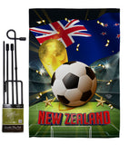 World Cup New Zealand - Sports Interests Vertical Impressions Decorative Flags HG190132 Made In USA