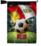 World Cup Peru - Sports Interests Vertical Impressions Decorative Flags HG190133 Made In USA