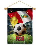 World Cup Peru - Sports Interests Vertical Impressions Decorative Flags HG190133 Made In USA