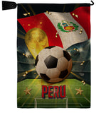 World Cup Peru - Sports Interests Vertical Impressions Decorative Flags HG190133 Made In USA