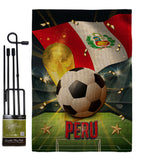 World Cup Peru - Sports Interests Vertical Impressions Decorative Flags HG190133 Made In USA