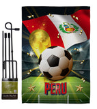 World Cup Peru - Sports Interests Vertical Impressions Decorative Flags HG190133 Made In USA