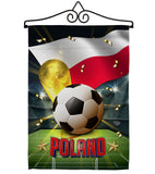 World Cup Poland - Sports Interests Vertical Impressions Decorative Flags HG190134 Made In USA