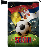 World Cup Serbia - Sports Interests Vertical Impressions Decorative Flags HG190139 Made In USA