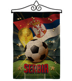 World Cup Serbia - Sports Interests Vertical Impressions Decorative Flags HG190139 Made In USA