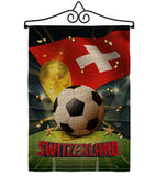 World Cup Switzerland - Sports Interests Vertical Impressions Decorative Flags HG190142 Made In USA