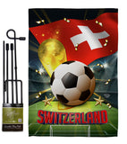 World Cup Switzerland - Sports Interests Vertical Impressions Decorative Flags HG190142 Made In USA