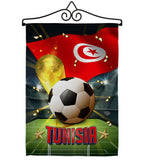 World Cup Tunisia - Sports Interests Vertical Impressions Decorative Flags HG190143 Made In USA