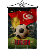 World Cup Tunisia - Sports Interests Vertical Impressions Decorative Flags HG190143 Made In USA