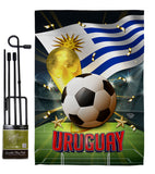 World Cup Uruguay - Sports Interests Vertical Impressions Decorative Flags HG190147 Made In USA