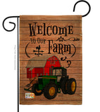 Welcome to our Farm - Southern Country & Primitive Vertical Impressions Decorative Flags HG137013 Made In USA