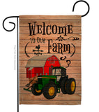 Welcome to our Farm - Southern Country & Primitive Vertical Impressions Decorative Flags HG137013 Made In USA