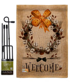 Welcome Southern With Grace - Southern Country & Primitive Vertical Impressions Decorative Flags HG137005 Made In USA