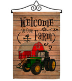 Welcome to our Farm - Southern Country & Primitive Vertical Impressions Decorative Flags HG137013 Made In USA