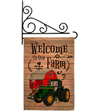 Welcome to our Farm - Southern Country & Primitive Vertical Impressions Decorative Flags HG137013 Made In USA