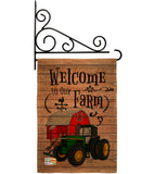 Welcome to our Farm - Southern Country & Primitive Vertical Impressions Decorative Flags HG137013 Made In USA