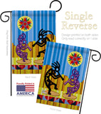 Kokopelli Dream - Southwest Country & Primitive Vertical Impressions Decorative Flags HG115079 Made In USA