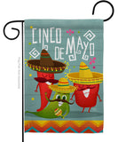 Chili Pepper Cinco de Mayo - Southwest Country & Primitive Vertical Impressions Decorative Flags HG115125 Made In USA