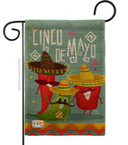 Chili Pepper Cinco de Mayo - Southwest Country & Primitive Vertical Impressions Decorative Flags HG115125 Made In USA