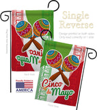 Maracas Cinco de Mayo - Southwest Country & Primitive Vertical Impressions Decorative Flags HG115126 Made In USA