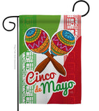 Maracas Cinco de Mayo - Southwest Country & Primitive Vertical Impressions Decorative Flags HG115126 Made In USA