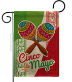 Maracas Cinco de Mayo - Southwest Country & Primitive Vertical Impressions Decorative Flags HG115126 Made In USA