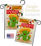 Cactus Fiesta Cinco de Mayo - Southwest Country & Primitive Vertical Impressions Decorative Flags HG115127 Made In USA