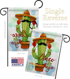 Mr Cactus Cinco de Mayo - Southwest Country & Primitive Vertical Impressions Decorative Flags HG115130 Made In USA