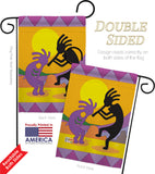 Kokopelli - Southwest Country & Primitive Vertical Impressions Decorative Flags HG115142 Made In USA