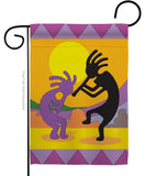 Kokopelli - Southwest Country & Primitive Vertical Impressions Decorative Flags HG115142 Made In USA