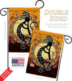 Kokopelli Playing Flute - Southwest Country & Primitive Vertical Impressions Decorative Flags HG115145 Made In USA