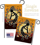 Kokopelli Playing Flute - Southwest Country & Primitive Vertical Impressions Decorative Flags HG115145 Made In USA