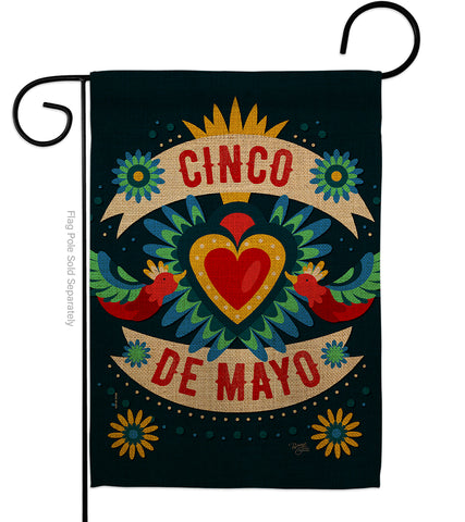 Cambaya Cinco De Mayo - Southwest Country & Primitive Vertical Impressions Decorative Flags HG115158 Made In USA