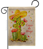 Cactus Cinco de Mayo - Southwest Country & Primitive Vertical Impressions Decorative Flags HG115178 Made In USA