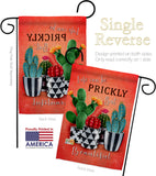 Prickly But Beautiful - Southwest Country & Primitive Vertical Impressions Decorative Flags HG115227 Made In USA