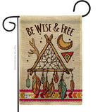 Be Wise & Free - Southwest Country & Primitive Vertical Impressions Decorative Flags HG137008 Made In USA