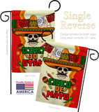 Calavera Cinco de Mayo - Southwest Country & Primitive Vertical Impressions Decorative Flags HG137045 Made In USA