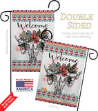 Bohemian Skull - Southwest Country & Primitive Vertical Impressions Decorative Flags HG137274 Made In USA
