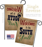 Welcome To The South Y'all - Southwest Country & Primitive Vertical Impressions Decorative Flags HG191080 Made In USA