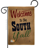 Welcome To The South Y'all - Southwest Country & Primitive Vertical Impressions Decorative Flags HG191080 Made In USA