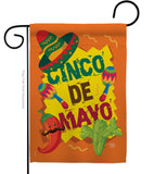 Cinco de Mayo - Southwest Country & Primitive Vertical Impressions Decorative Flags HG192025 Made In USA