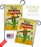 Feliz Cinco de Mayo - Southwest Country & Primitive Vertical Impressions Decorative Flags HG192058 Made In USA