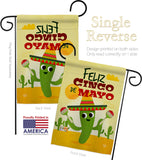 Feliz Cinco de Mayo - Southwest Country & Primitive Vertical Impressions Decorative Flags HG192058 Made In USA