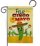 Feliz Cinco de Mayo - Southwest Country & Primitive Vertical Impressions Decorative Flags HG192058 Made In USA