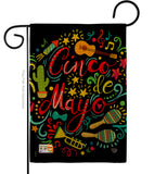 El Fiesta Cinco de Mayo - Southwest Country & Primitive Vertical Impressions Decorative Flags HG192061 Made In USA