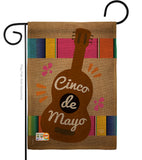 Celebrate Guitarron Cinco De Mayo - Southwest Country & Primitive Vertical Impressions Decorative Flags HG192062 Made In USA